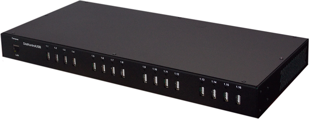 Управляемый USB over IP концентратор с 16 портами USB